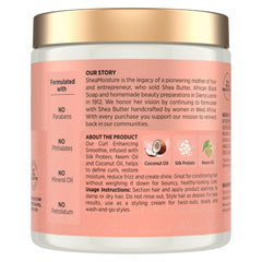 SheaMoisture Curl Enhancing Smoothie Hair Cream Coconut and Hibiscus for Thick, Curly Hair Sulfate Free and Paraben Free Curl Cream 20 oz
