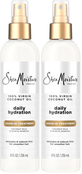 SheaMoisture 100 Percent Virgin Coconut Oil Leave-In Treatment, 8 Ounce, (Pack of 2)