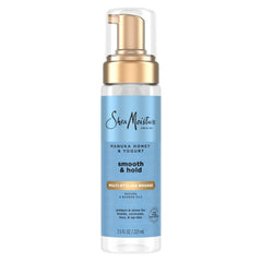 SheaMoisture Manuka Honey & Yogurt Smooth & Hold Multi-Styling Hair Mousse for Nourishment 7.5 fl oz | Smooth, Multi-Styling, Nourishment