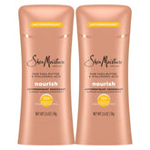 SheaMoisture Antiperspirant Deodorant Stick Moisturizing Raw Shea Butter & Hyaluronic Acid 2 Count for 48HR Sweat & Odor Protection with No Parabens & No Mineral Oil 2.6 oz
