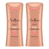 SheaMoisture Antiperspirant Deodorant Stick Fresh Coconut & Hibiscus 2 Count for 48HR Sweat & Odor Protection with No Parabens & No Mineral Oil 2.6 oz
