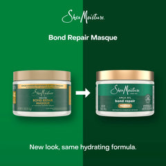 SheaMoisture Bond Repair Masque Amla Oil Deeply Moisturizes and Visibly Repairs Damage with Hydroplex Technology and Amla Oil for Stronger Hair with Restorative HydroPlex Infusion 11 oz