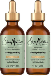 SheaMoisture Strengthening Scalp & Oil Rosemary & Vegan Collagen To Protect The Scalp And Strengthen Hair ScalpBoost Technology For A Cooling Sensation With ScalpBoost Technology 2 Fl Oz,(Pack of 2)