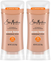 SheaMoisture Deodorant Stick for 72h Odor Control Fresh Aluminum Free 2.6 oz, (Pack of 2)
