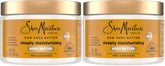 SheaMoisture Deeply Moisturizing Body Butter with Raw Shea Butter, Argan Oil and Pro-Ceramides, Rich Hydration & Healing of Dry Skin, 48H Moisturizing 11.5 oz, (Pack of 2)