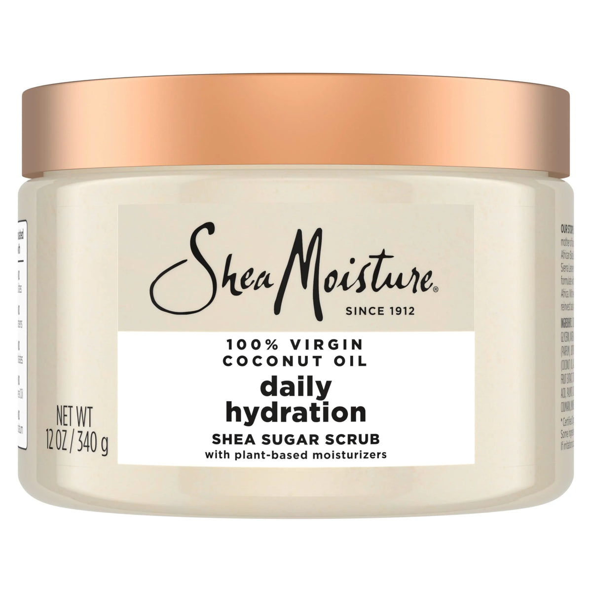 SheaMoisture Shea Sugar Body Scrub For Nourish And Replenish Skin Virgin Coconut Oil Daily Hydrating Body Scrub With 24h Shea Moisture Nutrients 12 oz