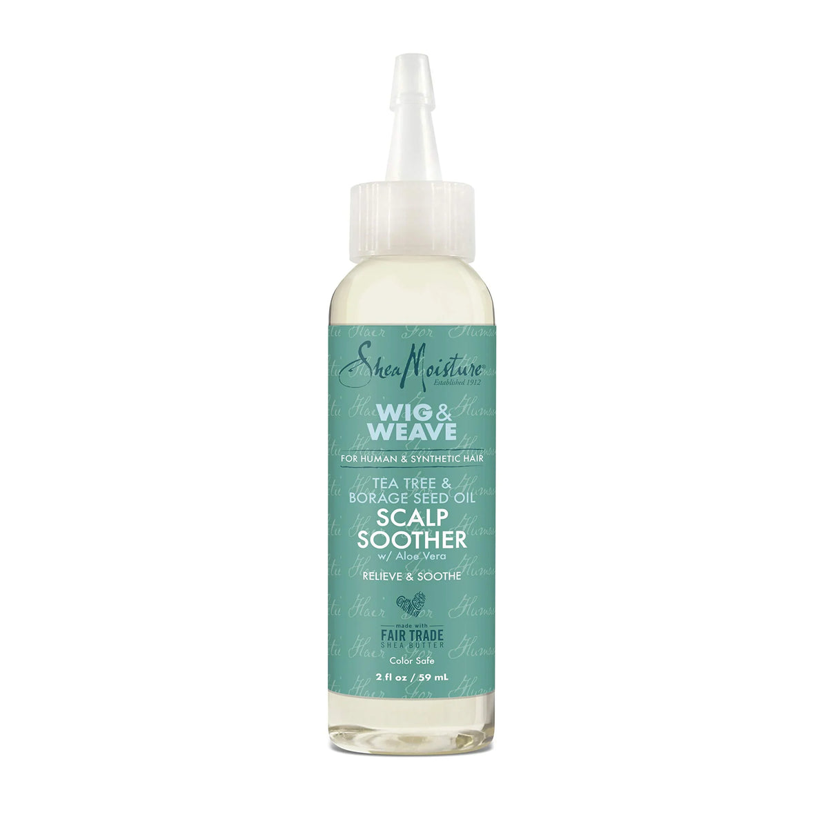 SheaMoisture Scalp Soother Oil Serum for Wig and Weave Tea Tree and Borage Seed Oil Paraben Free Scalp Treatment, 2 Ounce